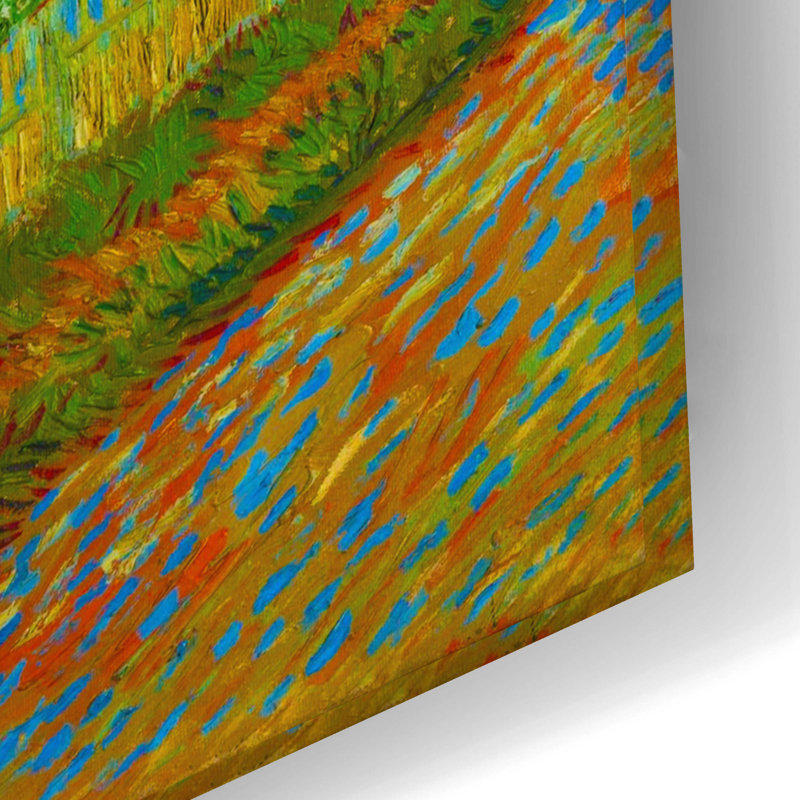 «Peach Trees In Blossom» par Vincent Van Gogh, art mural en verre acrylique, H 16 po x l 24 po x P 0,2 po