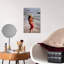Hula Dancer Hawaii At Waters Edge Surf Beach Flower Wall Art-521561741