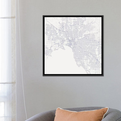 « melbourne chaussée », impression sur toile tendue