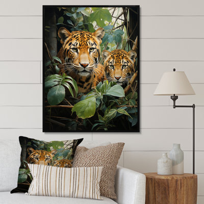 «Asian Art Tigers in Jungle VII», reproduction sur toile