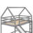Twin Size Bunk House Bed With Slide And Ladder-831110