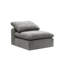 Canapé modulaire en lin avec repose-pieds Naveen