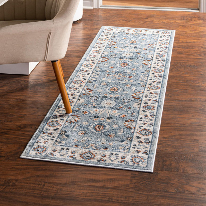 Floral Area Rug, Runner 61cm x 185.4cm