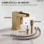 Robinet de salle de bain monotrou Waterfall, robinet d'évier à poignée simple avec bonde-117195950
