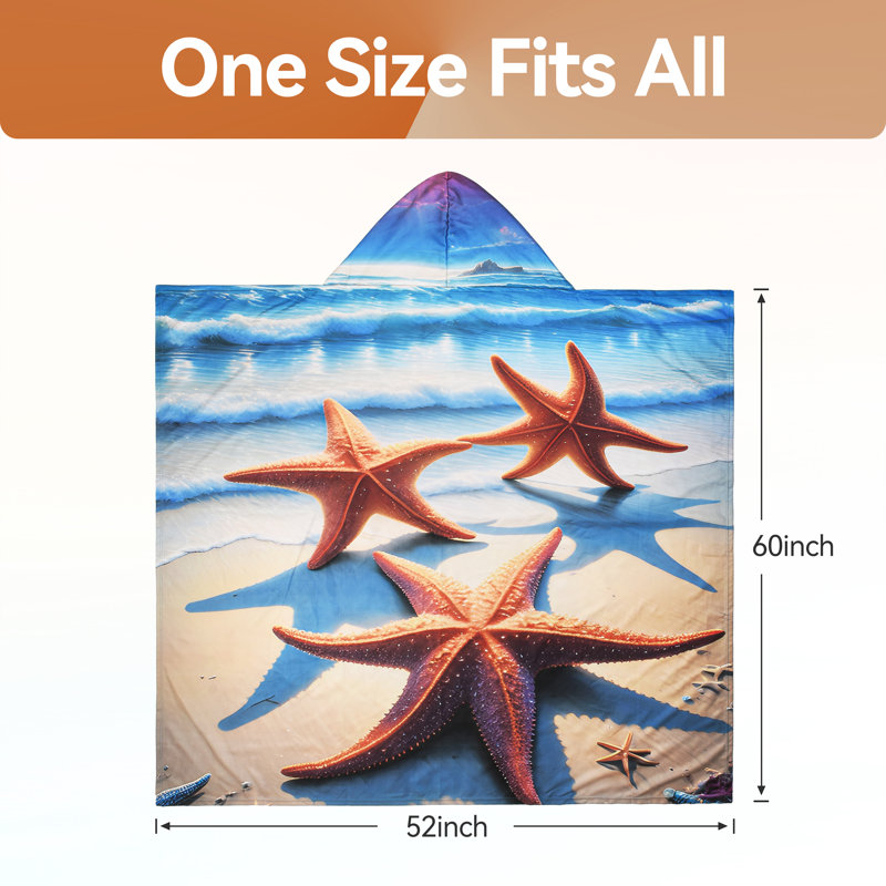 Serviette de plage East Urban Home Shark