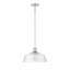 Luminaire suspendu en forme de dôme à 1 lumière en nickel poli Lind Stockholm-1389368166