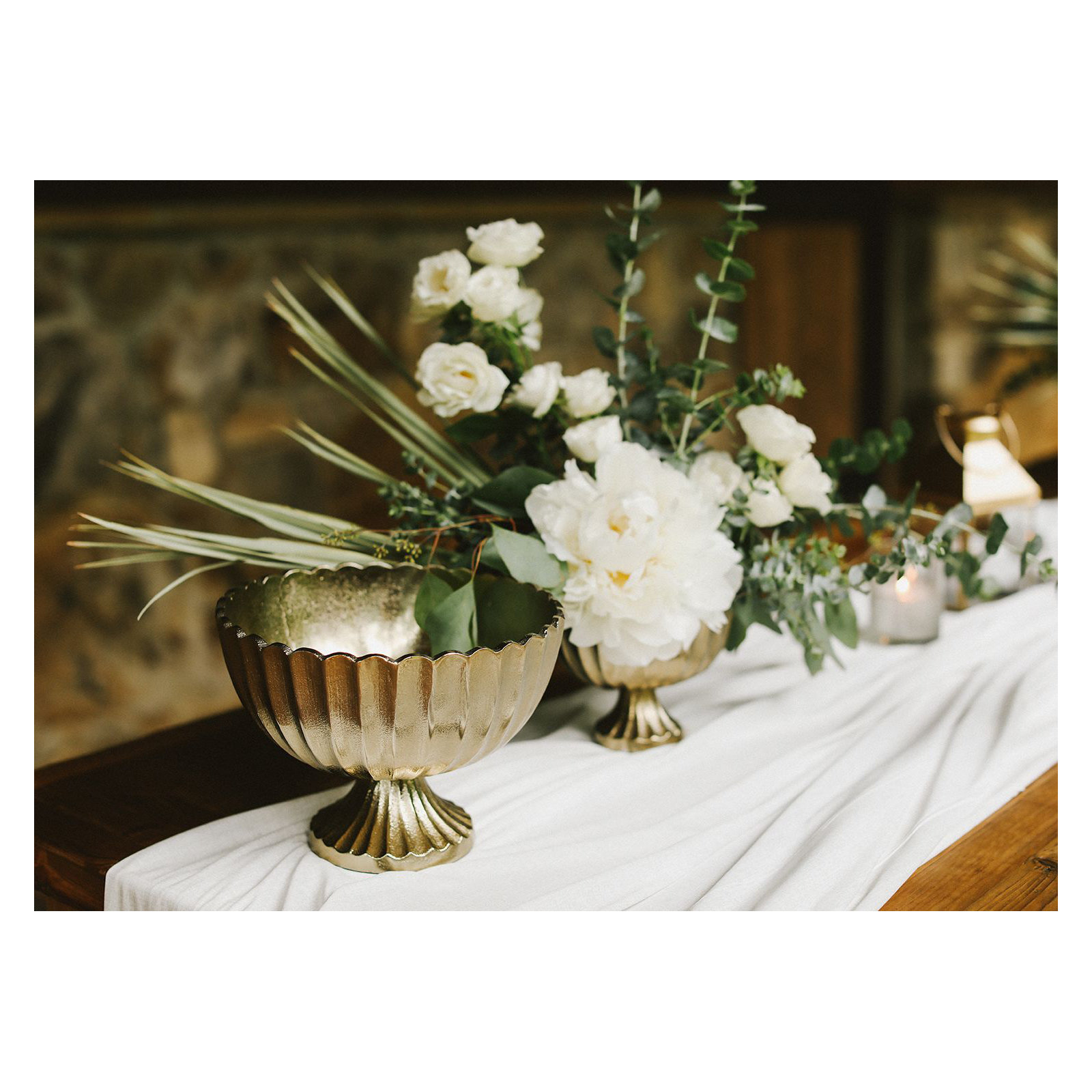 Abrams Handmade Metal Table Vase, 6.25" H x 8.5" W x 8.5" D