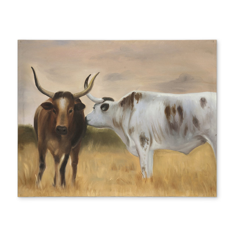 Brown Farm Animals Rustic Polyester Placemat | Nguni Herd Decor