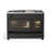 ILVE Majestic II Series 48 inch Dual Fuel Range with 8 Sealed Burners, Griddle (Glass Door)-48279814-48279785