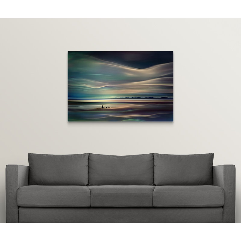 « orcas », impression sur toile, H 32 po x l 48 po x P 1,5 po