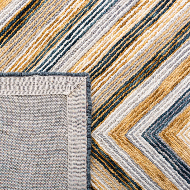 Seidl Hand Tufted Geometric Indoor/Outdoor Rug, Square 7'