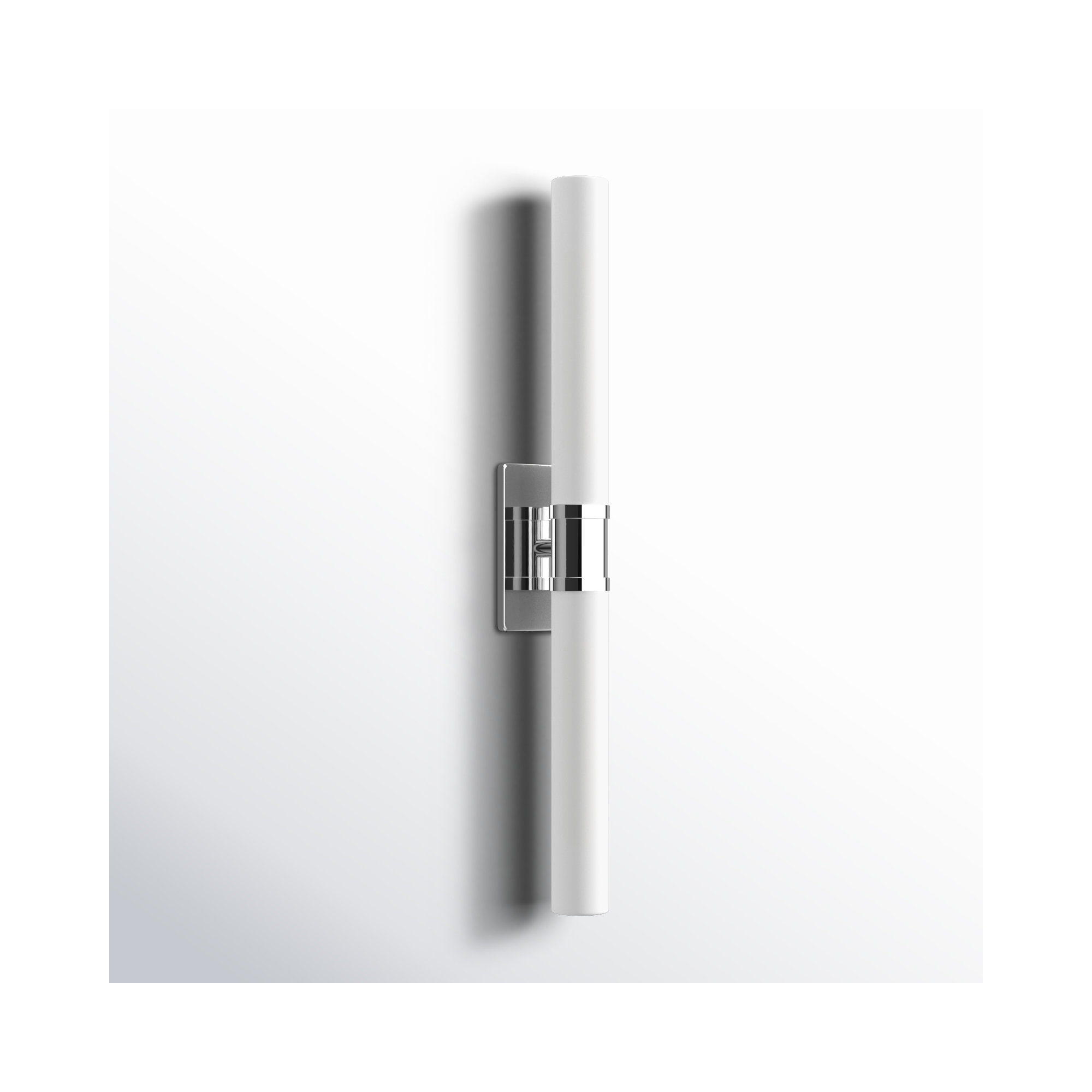 Evelien 2-Light Dimmable Metal Vanity Light, Chrome, 30" H x 5" W x 3.63" D, 60 W