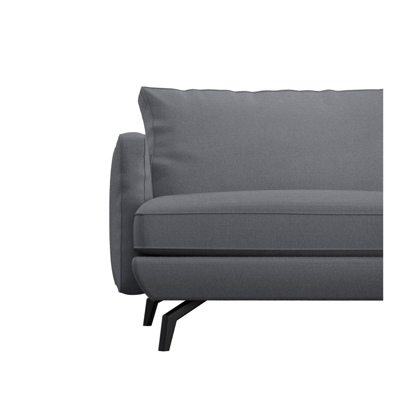 Unic 3 Seater Sofa, Grey Polyester