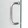 Infinity-Z 60" W x 30" D x 74.75" H Semi Frameless Rectangle Tub Enclosure with Towel Bar and Base Included