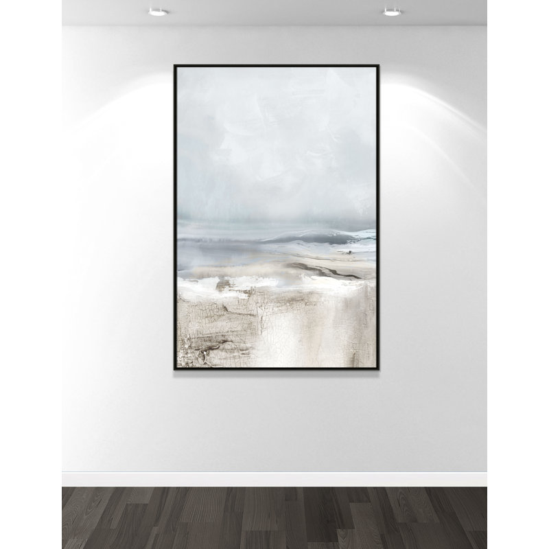Coucher de soleil reflets - Reproduction de la version portrait par Luna Mavis, Espresso, H 61,5 po x l 41,5 po