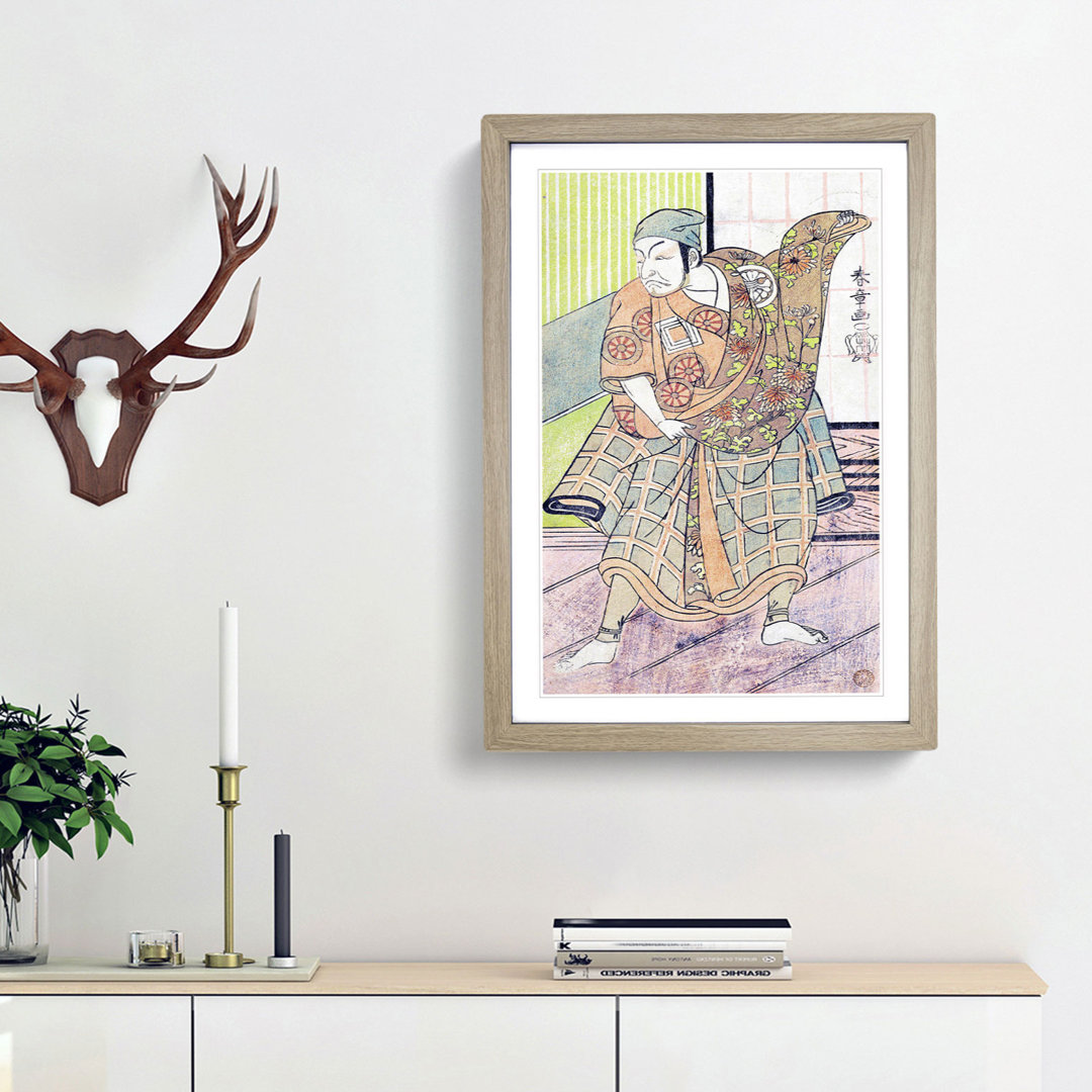 The Fourth Ichikawa Danjuro by Katsukawa Shunsho - Picture Frame Painting Print