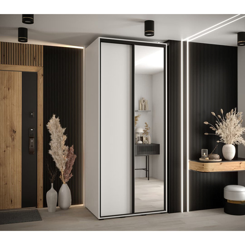 Sedale 2 Door Manufactured Wood Wardrobe, White