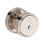 Vashon Keyed Entry Knob with Recessed Round Rose in Satin Nickel