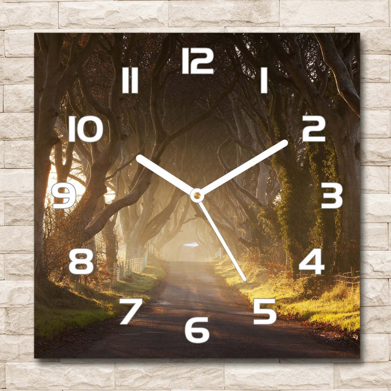 Julis Glass Wall Clock, White