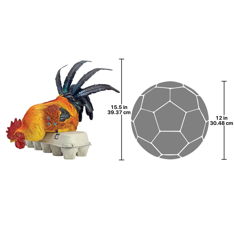 Rooster's Perch Sitter Statue