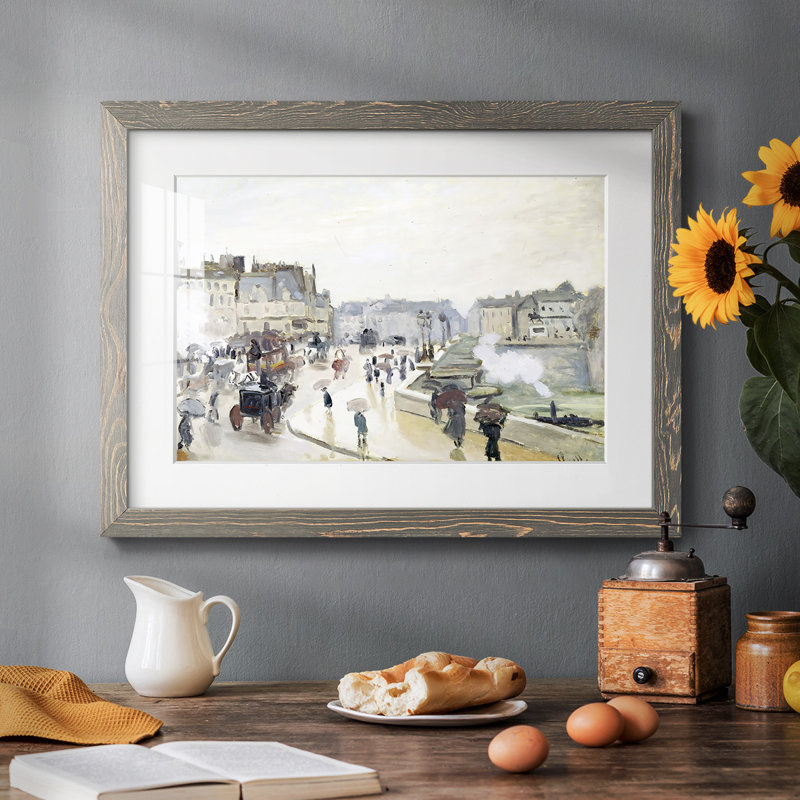 Le Pont Neuf, 1872, H 14 po x l 20 po x P 1,5 po, Gris