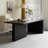 Black Rectangular Solid Wood desk-204531804