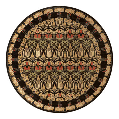 Moore Black Area Rug