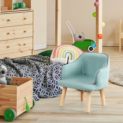 Home Low Wooden Chair with Backrest