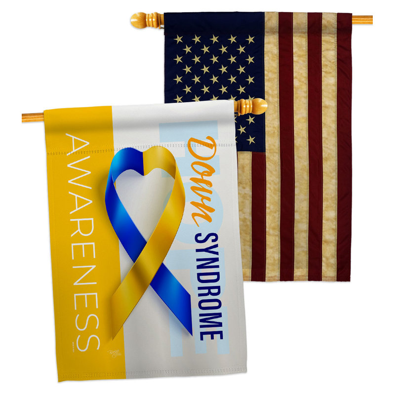 Drapeau de maison en polyester à 2 côtés 40 x 28 po