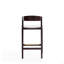 Tabouret de comptoir rembourré en bois Klismos-1260481784