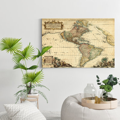 " Antique Map Of America II "
