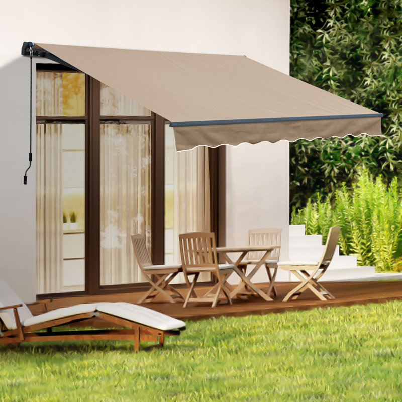Housse rétractable en polyester l 120 po x P 60 po Aoodor, Couleur unie, Beige