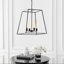 Luminaire suspendu rectangulaire 4 lumières lanternes Proto
