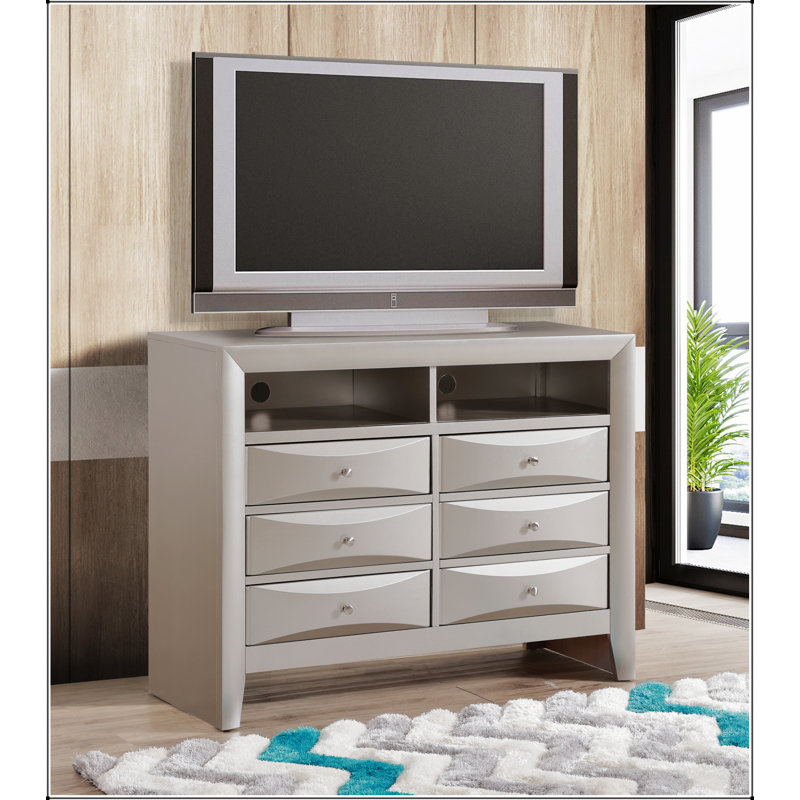 Commode média Marilla G1503-TV2, champagne argenté
