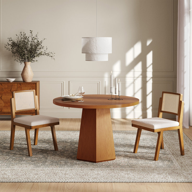 Stuart 3-Piece Rattan Dining Set, Brown