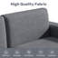 Canapé-lit escamotable, canapé-lit double, canapé convertible 2 en 1 avec matelas en mousse à mémoire de forme, causeuse pour salon, appartement de bureau et petit espace (gris)-1112381780