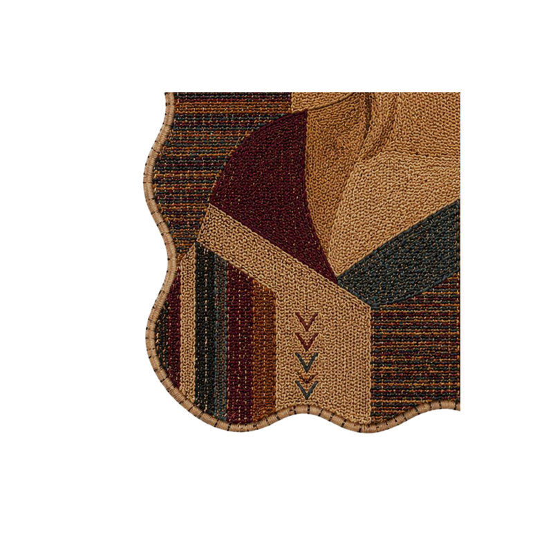 Tapis noir tissé lavable Mosso, 3'3" x 6'7"