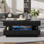 Table basse à plateau relevable avec rangement et lumières DEL-1548990294