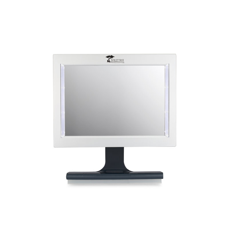 ToiletTree Products LED Fogless Shower Mirror with Shelf Makeup Mirror