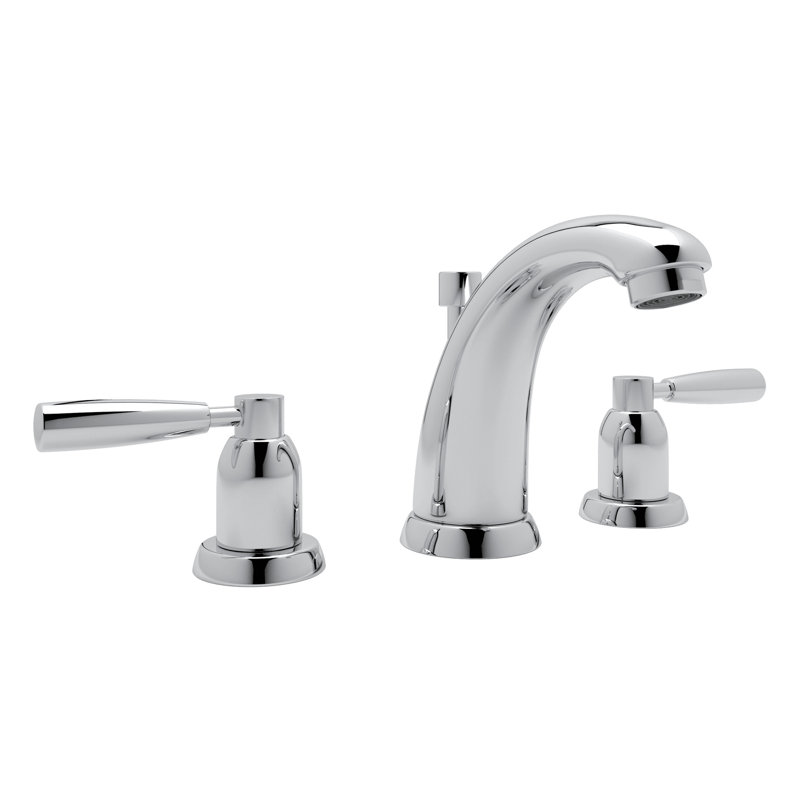 Holborn Widespread Lavatory Faucet, Polished Chrome, Lever