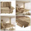 Canapé-lit convertible 3 en 1 de 94,5 po pour très grand lit, canapé en velours côtelé Camel avec fonction méridienne et lit, mobilier de salon peu encombrant-140293625