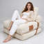 Pouf Lazy Sofa pliable avec revêtement en velours côtelé, convertible en lit pour salon, chambre ou dortoir-1969071371