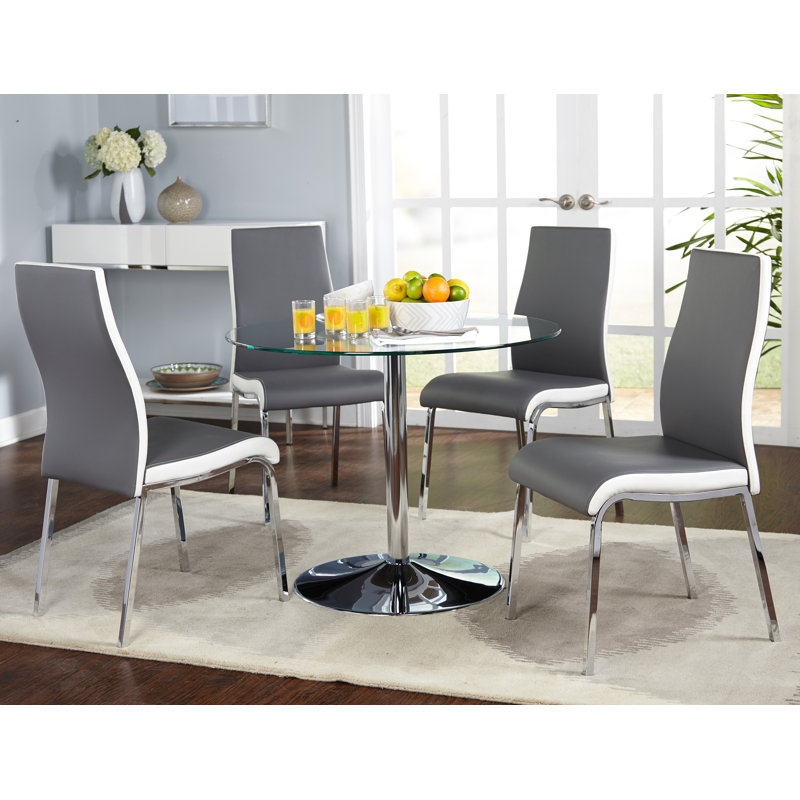 Ensemble repas 2 personnes Salerno, 5 (1 table + 4 chaises)