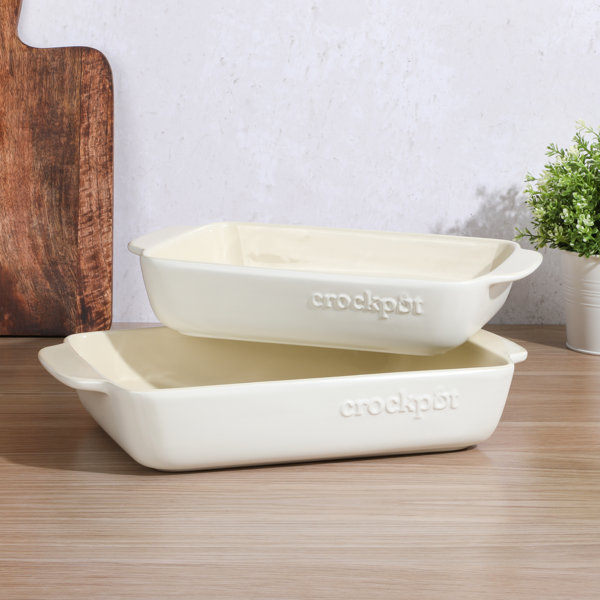 Rubbermaid DuraLite Glass Bakeware 2-Piece Set Baking Dishes or Casserole