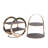 Artesà 2-Piece Brass and Slate Serving Stands Set