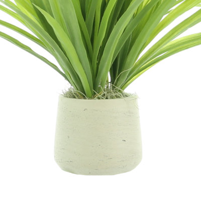 Riey 17'' Faux Grass in Fiberstone Pot