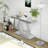 Mirrored Console Table With Hexagonal Floor Shelf – Diamond Glass Accent & Modern Geometric Design