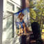 Cowboy Welcome House Flag-112699257