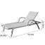 Chaise longue d'extérieur en rotin