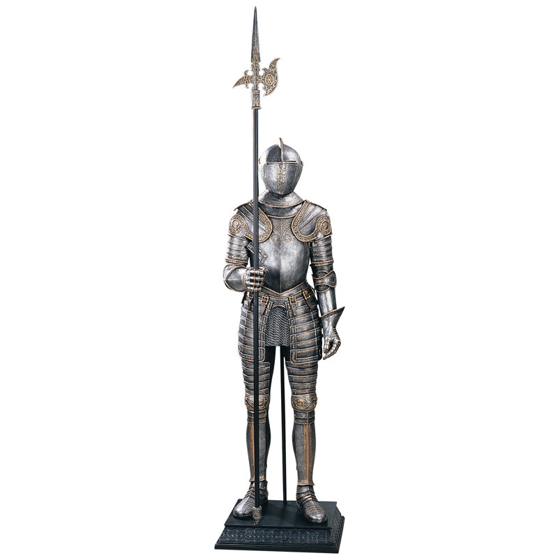 16th-Century Italian Armor Statue with Halberd